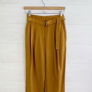Elizabeth and James Dirt Road Golden Brown Rock Casual Pleated Chinos Women's 12